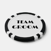 Zwarteam Bruidegom Bachelorfeest Poker Chips (Enkel)