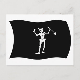 Zwartebaard Vlag Postkaart