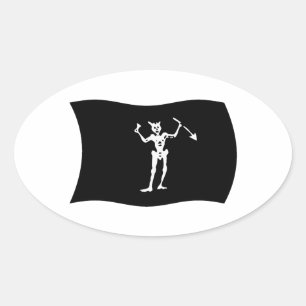 Zwartebaard Vlag Sticker