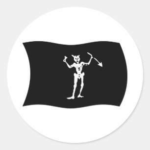 Zwartebaard Vlag Sticker