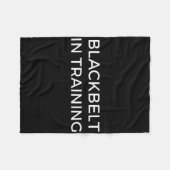 Zwarteband In Opleiding Martial Arts Karate Fleece Deken (Voorkant (Horizontaal))