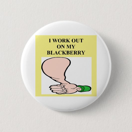 zwarteberenverslaafde ronde button 5,7 cm (Voorkant)