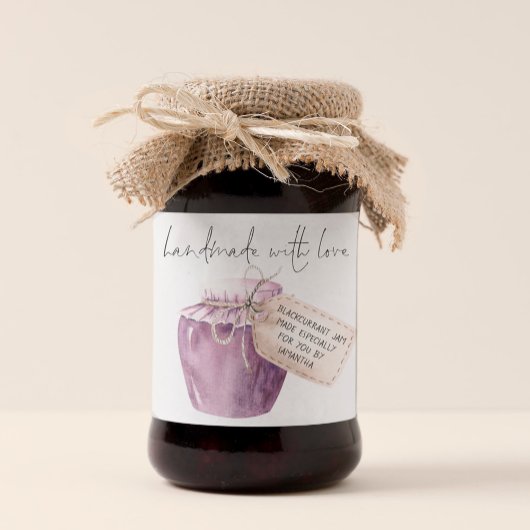 Zwartebessenjam van eigen makelij Label Naam