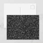 Zwartegrind glitter briefkaart (Voorkant / Achterkant)