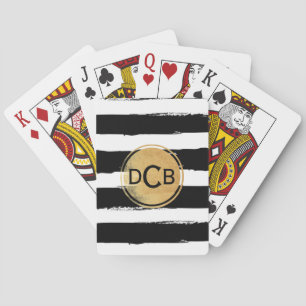 Zwartegrond Monogram Speelkaarten
