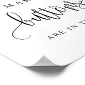 Zwartekaligschrift Hoeveel Knoopjes Zitten Er In H Poster (Hoek)