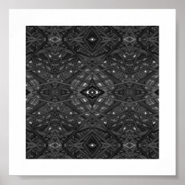Zwartekleurige Abstracte Alcohol Inkunst Poster