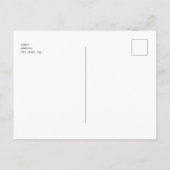 Zwartekleurige moderne scripttekst Sla onze datum Briefkaart (Achterkant)