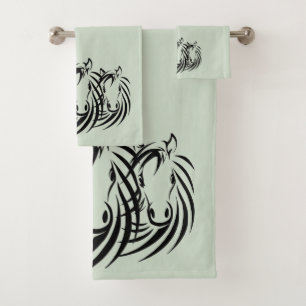 Zwartekoppenopgroen Bad Handdoek