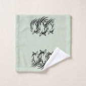 Zwartekoppenopgroen Bad Handdoek (Wasdoekje)
