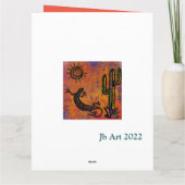 ZWARTELIGE HAGEDIS KUNST      KAART (Achterkant)