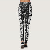 zwarten en blanken leggings (Achterkant)