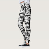 zwarten en blanken leggings (Links)