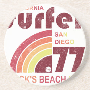 zwarten strand Californië Zandsteen Onderzetter