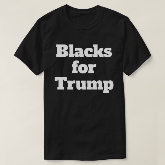 Zwarten voor Trump T-shirt (Design voorkant)