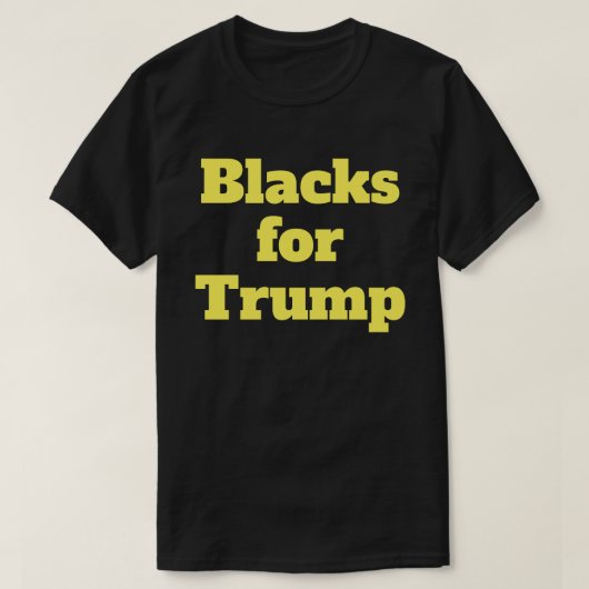 Zwarten voor Trump T-Shirt (Design voorkant)