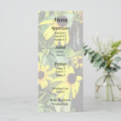 Zwarteogige Susans Bij Stenen Muur Menu (Staand voorkant)