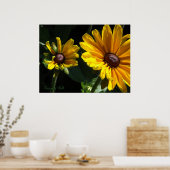Zwarteogige susans poster (Keuken)
