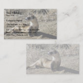 Zwartfort fret (gevangen) visitekaartje (Voorkant / Achterkant)