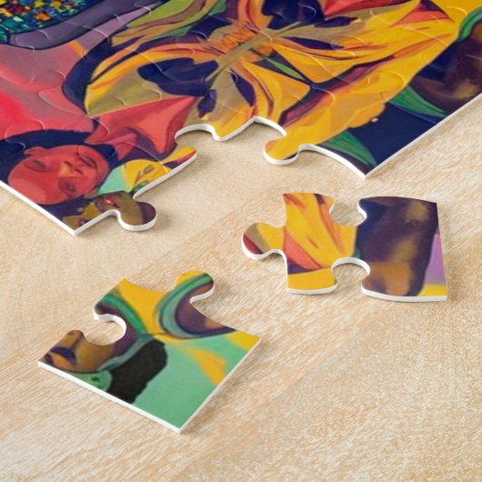 Zwartgeschiedenismaand collage legpuzzel (Zijkant)