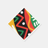 Zwartgeschiedenismaand — Geografisch papier Servet (Hoek)