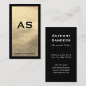 Zwartgrensvetleder Visitekaartje (Voorkant / Achterkant)