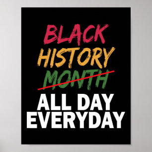 Zwartheid Zwart Elke Maand Zwarte Geschiedenis Bhm Poster