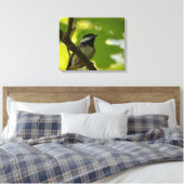 ZWARTKAPMEES CANVASPRINT CANVAS AFDRUK (Insitu (Slaapkamer))