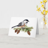 Zwartkapmees Kaart (Gele Bloem)