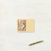 Zwartkapmees - Originele Foto Post-it® Notes (Op bureau)