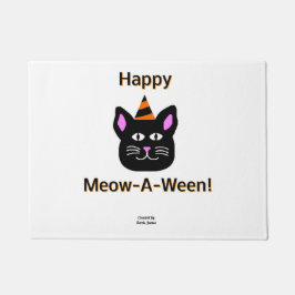 Zwartkat Meow-A-Ween Doormat Deurmat