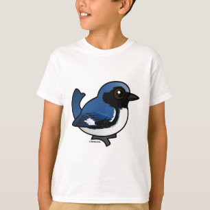 Zwartkeelblauwe strijder t-shirt