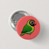 Zwartkeivogel Ronde Button 3,2 Cm (Voorkant /achterkant)