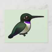 Zwartkinnekolibrie Briefkaart (Voorkant)