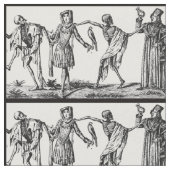 Zwartkledingstof: "We dans met dood" Stof (Close Up)