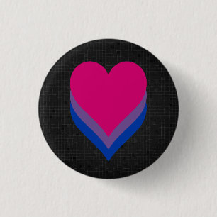 Zwartknop Bisexualiteitvlag Ronde Button 3,2 Cm