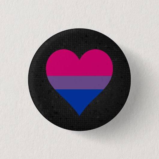 Zwartknop Bisexualiteitvlag Ronde Button 3,2 Cm (Voorkant)