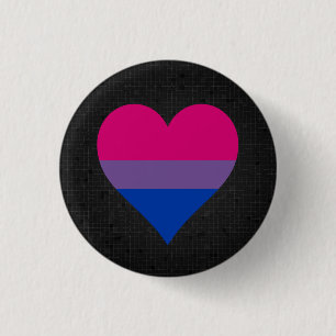 Zwartknop Bisexualiteitvlag Ronde Button 3,2 Cm