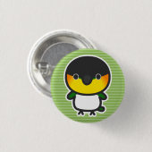 Zwartkopcaique Ronde Button 3,2 Cm (Voorkant /achterkant)