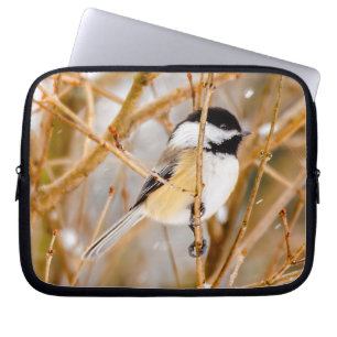 Zwartkopmees - Originele foto Laptop Sleeve