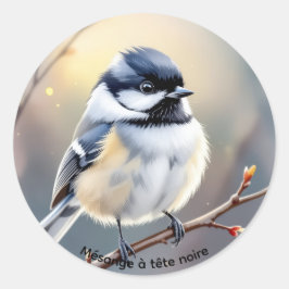 Zwartkopmees sticker – Burbank vijver, 