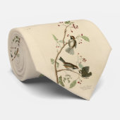 Zwartkopmees uit Audubons Birds of America Stropdas (Opgerold)