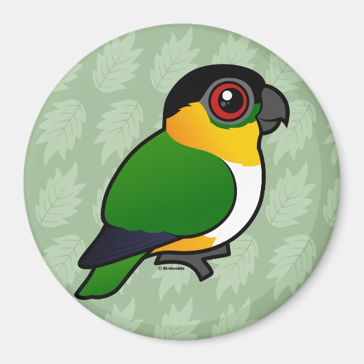 Zwartkoppapegaai Magneet (Voorkant)