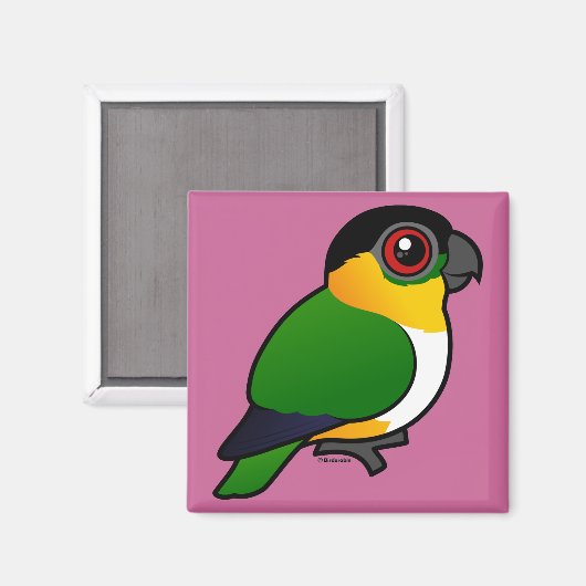 Zwartkoppapegaai Magneet (Voorkant / Achterkant)