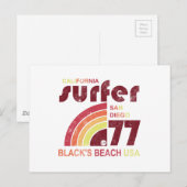 zwartmaken strand californië briefkaart (Voorkant / Achterkant)