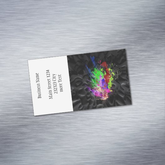 zwartmaken visitekaartje magneet (Voorbeeld)