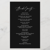 ZwartModern minimalistisch kalligrafie bruiloft pr (Achterkant)