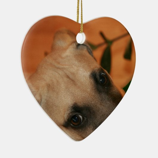 Zwartmondpuppel Keramisch Ornament (Rechts)