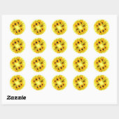 Zwartogen Susans Ronde Sticker (Vel)
