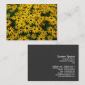 Zwartogen Susans (Rudbeckia Hirta) Visitekaartje (Voorkant / Achterkant)